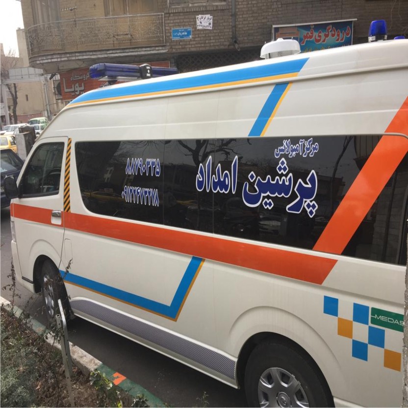 خط کشی و طراحی بدنه آمبولانس 7